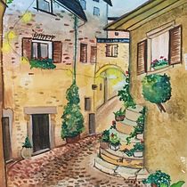 My project in Urban Landscapes in Watercolor course. Un projet de Aquarelle de ahysah - 20.05.2020
