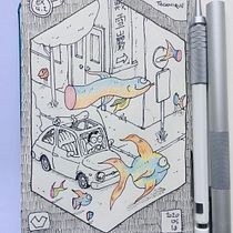 My project in The Art of Sketching: The Evolution of My Doodles over the Course Ein Projekt aus dem Bereich Zeichnung, Traditionelle Illustration und Sketchbook von Xueyan Dai - 22.05.2020