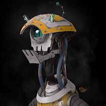 The cyber alien. 3D project by Eigleer Nunes - 05.20.2020
