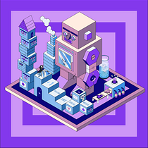 My project in Isometric Vector Illustrations from Scratch course. Un projet de Illustration traditionnelle de octo_creative - 09.06.2020
