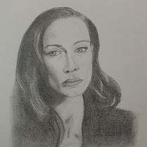 Retrato realista con lápiz de grafito. Desenho a lápis projeto de luis_alinares_86 - 20.05.2020