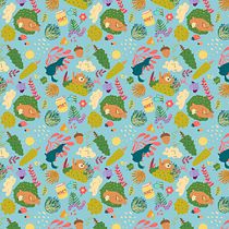 Mi Proyecto del curso: Diseño de patrones ilustrados. Digital Illustration project by Rebeca Koblick de León - 05.21.2020