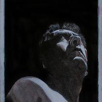 Mi Proyecto del curso: Retrato creativo en claroscuro con lápiz. Un projet de Dessin au cra, on, Dessin de portrait , et Dessin réaliste de José Cardoso - 23.05.2020