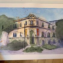 My project in Architectural Sketching with Watercolor and Ink course. Watercolor Painting project by taylormayer1 - 05.21.2020