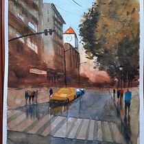 Meu projeto do curso: Paisagens urbanas em aquarela . % joseamarantesantos tarafından hazırlanan Güzel sanatlar projesi - 05.22.2020