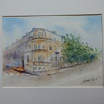 My project in Architectural Sketching with Watercolor and Ink course. Watercolor Painting project by Heidi Szpek Idzikowski - 05.31.2020