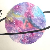Mi Proyecto del curso: La niña de viaje por los anillos de Saturno.. Un progetto di Disegno di Andrea Ramos Forero - 22.05.2020