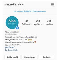 Mi Proyecto del curso:@kine.emiliasein. Education, and Social Media project by emiliaseinp - 05.22.2020