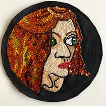 Mi Proyecto del curso: Retratos bordados en pedrería. Een project van  Beeldende kunst, Borduurwerk, Collage, Naaiwerk y  Modeontwerp van Mari den - 23.05.2020
