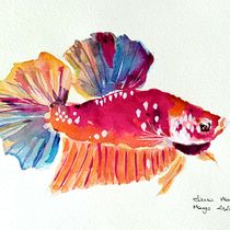 Mi Proyecto del curso: Técnicas experimentales de acuarela para principiantes . Traditional illustration, and Watercolor Painting project by Elena Madalena - 05.23.2020