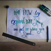 Mi Proyecto del curso: Caligrafía itálica con brush pen Ein Projekt aus dem Bereich Kalligrafie, H und Lettering von Laurie Collee - 01.06.2020