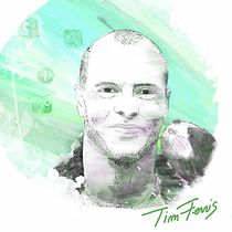 Mi Proyecto del curso: Retrato ilustrado Tim Ferris. Ilustração tradicional projeto de Ina Georgescu - 23.05.2020
