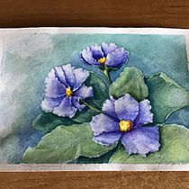 My first try, so it's on cheap cellulose paper 200g, A5 size.  Ein Projekt aus dem Bereich Aquarellmalerei von nuisance - 23.05.2020