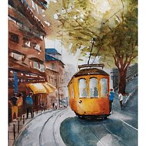 My project in Urban Landscapes in Watercolor course by Pito Campos. Un proyecto de Pintura a la acuarela de Наталья Дубикова - 23.05.2020