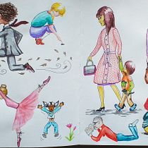 Mi Proyecto del curso: Técnicas de ilustración para desbloquear tu creatividad. Traditional illustration project by liliandrearuiz - 05.24.2020