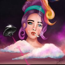 Mi Proyecto del curso: Retratos digitales de fantasía con Photoshop. Traditional illustration project by Ery Montero - 05.24.2020