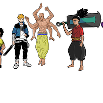 Mi Proyecto del curso: Introducción al diseño de personajes para animación y videojuegos. Un projet de Conception de personnages et Illustration numérique de marcelo_silva2015 - 28.05.2020