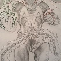 Mi Proyecto del curso: Ilustración para cómics: anatomía de un superhéroe . Desenho a lápis, e Desenho anatômico projeto de bruno walter - 24.05.2020