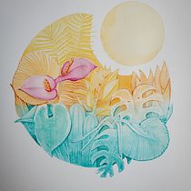 My project in Negative Watercolor Painting for Botanical Illustration course Ein Projekt aus dem Bereich Traditionelle Illustration von Naomi Rubenchik - 24.05.2020