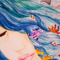 Mi Proyecto del curso: la profundidad del deseo. Creativit, Drawing, Children's Illustration, Traditional illustration, Painting, and Watercolor Painting project by Natascha Ikonicoff - 05.24.2020