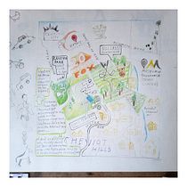 Neighborhood Map of Cheviot Hills, During Covid-19, New York Times Challenge Ein Projekt aus dem Bereich Traditionelle Illustration von Alissa White - 25.05.2020