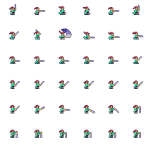 Mi Proyecto del curso: Animación de personajes en pixel art para videojuegos  Ein Projekt aus dem Bereich Animation, 2-D-Animation, Animation von Figuren, Kreativität, Videospielentwicklung, Zeichnung, Digitale Zeichnung, Spieldesign, Design von Figuren und Videospiele von Camilo Navarro Gonzalez - 25.05.2020