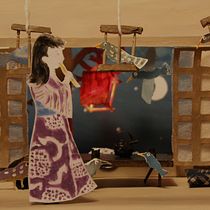 La casa de los pájaros. Ilustración y construcción de un teatro de papel. Graphic Design, and Traditional illustration project by alicuotas16 - 05.23.2020