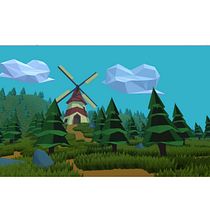 Mi Proyecto del curso: Modelado de escenarios low poly para videojuegos. 3D Modeling project by krisoa.abril - 05.25.2020