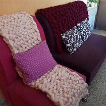 Mi Proyecto del curso: Introducción al arm knitting y teñido de lana. Un progetto di Fiber Art di Gilda Bernal - 26.05.2020