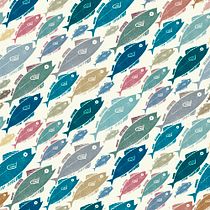 Mi Proyecto del curso: Diseño de estampados con la técnica del tresbolillo/ PECES.  project by Aneta Tarmokas - 05.26.2020