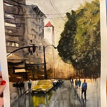 Mi Proyecto del curso: Paisajes urbanos en acuarela . % Fer Ruvalcaba tarafından hazırlanan Sulubo, Ve a Resim projesi - 05.27.2020