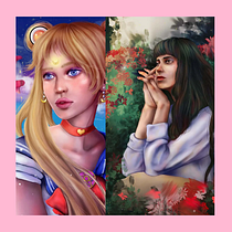 Mi Proyecto del curso: Retratos digitales de fantasía con Photoshop. Drawing, Digital Drawing, Digital Painting, Traditional illustration, Digital Illustration, and Portrait Drawing project by Flavia Sousa - 05.26.2020