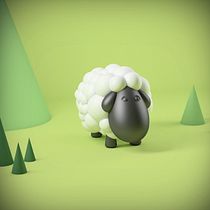Oveja en el campo. Un progetto di 3D di Cristian Ruzzi - 28.05.2020