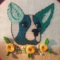 Mi Proyecto del curso: Técnicas básicas de bordado: puntadas, composiciones y gamas cromáticas. Embroider project by Katherine Jara - 05.28.2020