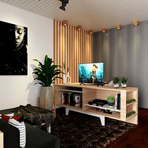 Sala de Estar/TV + Escritório. Un projet de 3D de iuripollon - 28.03.2020