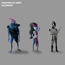 Mi Proyecto del curso: Introducción al diseño de personajes para animación y videojuegos. Un projet de Art conceptuel et Illustration traditionnelle de Enrique Valerio - 16.08.2020