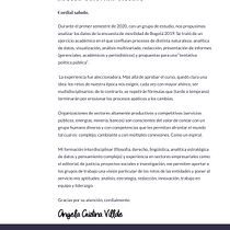 Mi Proyecto del curso: una carta de presentación. Un projet de Communication de Angela Villate - 09.06.2020