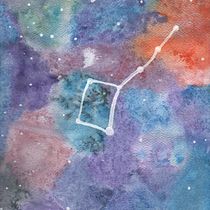Galaxia, sarita 9 años.. Watercolor Painting project by DAVID PINTO - 09.15.2020