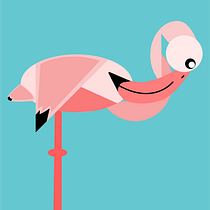 Flamingo. Animação 2D projeto de Adriana Cappella - 29.05.2020