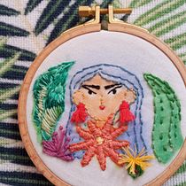 Mi Proyecto del curso: Técnicas básicas de bordado y acuarela. Embroider, Sewing, Creativit, and Drawing project by Michelle Unaccustomed - 05.29.2020