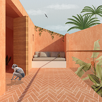 Mi Proyecto del curso: Representación gráfica de proyectos arquitectónicos. Un projet de 3D, Architecture, Architecture numérique, Collage , et Design graphique de Alexandra Dueñas - 30.05.2020