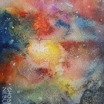 Galaxy in Modern Watercolor Techniques course. Traditional illustration, and Watercolor Painting project by Alessia Giudici - 05.31.2020