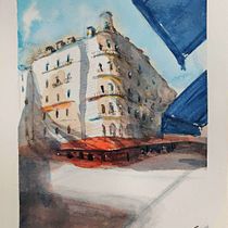 Mi Proyecto del curso: Dibujo arquitectónico con acuarela y tinta. Watercolor Painting project by ebuitron - 05.30.2020