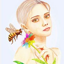 Mi Proyecto del curso: Retrato ilustrado en acuarela. Un projet de Beaux Arts de Nancy Nava-Castro - 09.07.2020