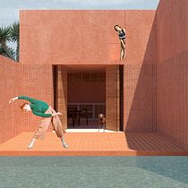 My project in Architectural Visualization Using Digital Collage course. Un projet de 3D et Illustration architecturale de Raluca Bobaru - 12.04.2020