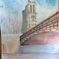 My project in Architectural Sketching with Watercolor and Ink course. Architectural Illustration project by mingmei3m - 05.31.2020