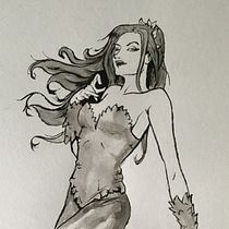 Mi Proyecto del curso: Diseño de personajes femeninos para cómics. Pencil Drawing project by Francisco Bravari - 06.03.2020