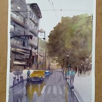 Mi Proyecto del curso: Paisajes urbanos en acuarela . % Valentina Gobbi tarafından hazırlanan Sulubo, Ve a Resim projesi - 05.31.2020