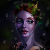 My project in Digital Fantasy Portraits with Photoshop course. Hi Karmen. ;) I tried to make her as a forest fairy, but she turned to dark and no fairy at all.(( Hope you’ll give me some advice, because I’m stuck.Thank you. Artistic Drawing project by zinura.15.zr - 06.01.2020