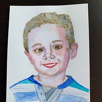 Mi sobrino Izan. Watercolor Painting project by snavarsa - 06.01.2020